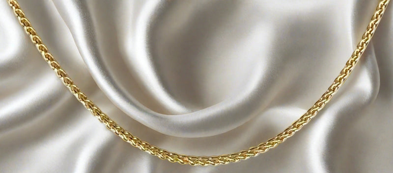 Wheat Chain in Yellow Gold