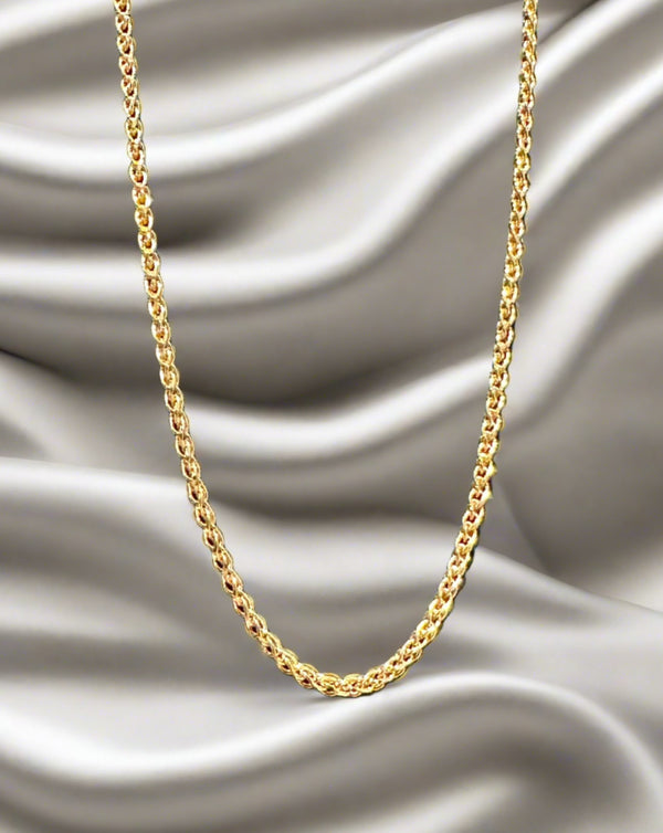 Wheat Chain in Yellow Gold