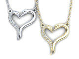 Signature From Earth Heart Pendant in White Gold