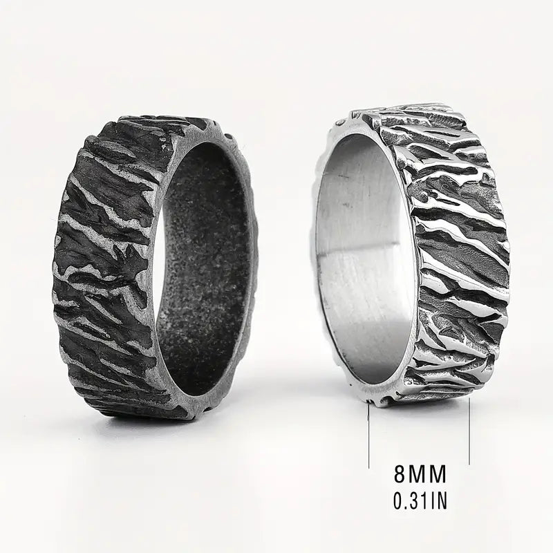 Grey Viking Men's Titanium Ring