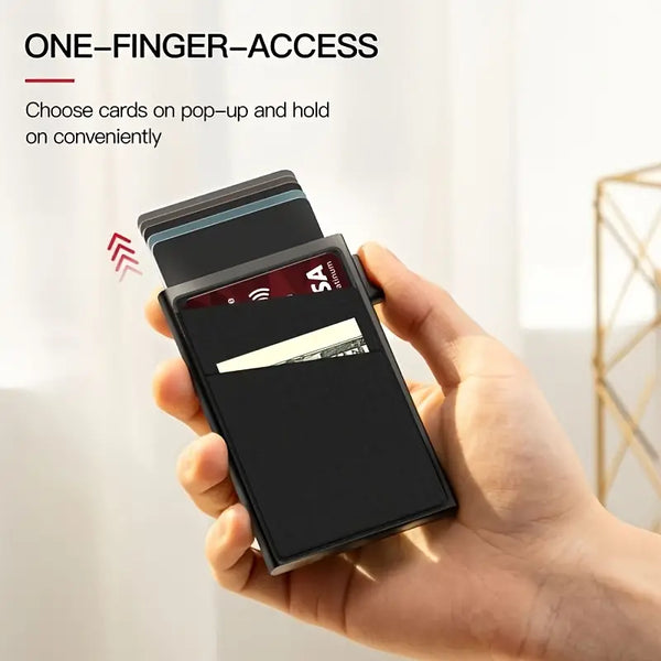 Credit Card Holder Money Bag Minimalist RFID Blocking Men's Business Card Wallet, Ideal Gift For Men